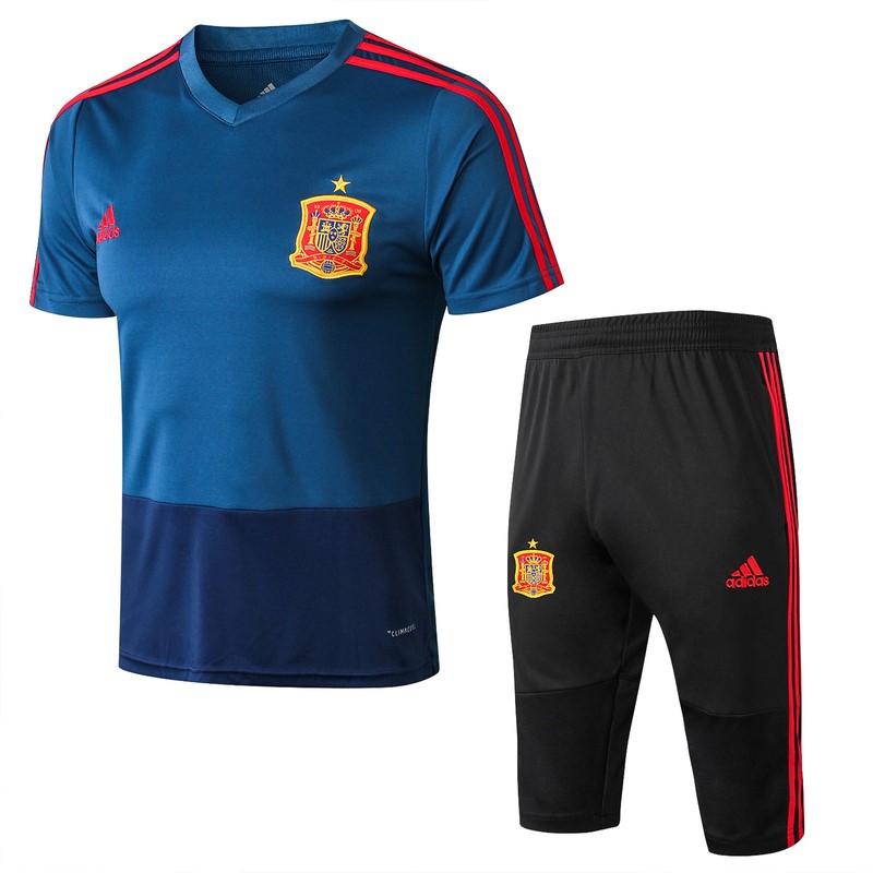 Camiseta Entrenamiento España Conjunto Completo 2018 Azul